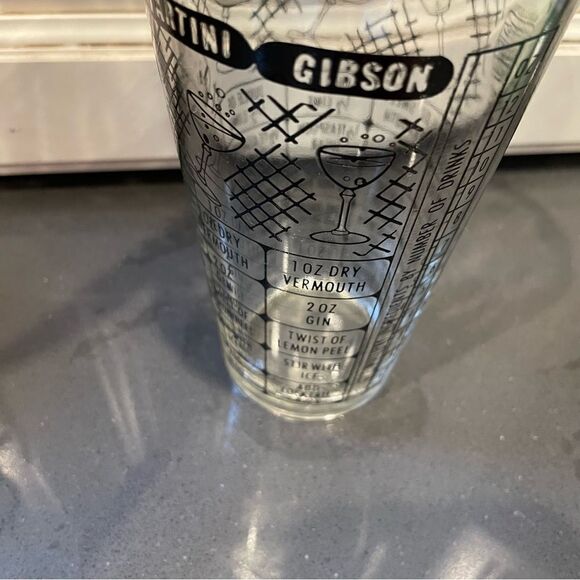 Vintage Federal Glass drink mixer printed graphic recipe tumbler - Picture 6 of 10